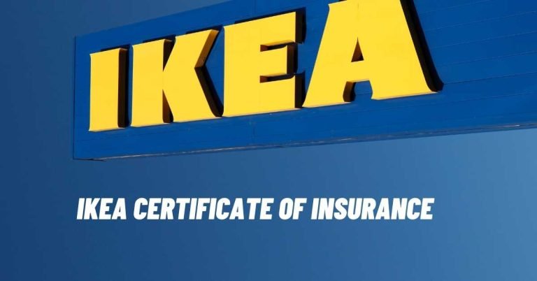 Ikea Certificate Of Insurance