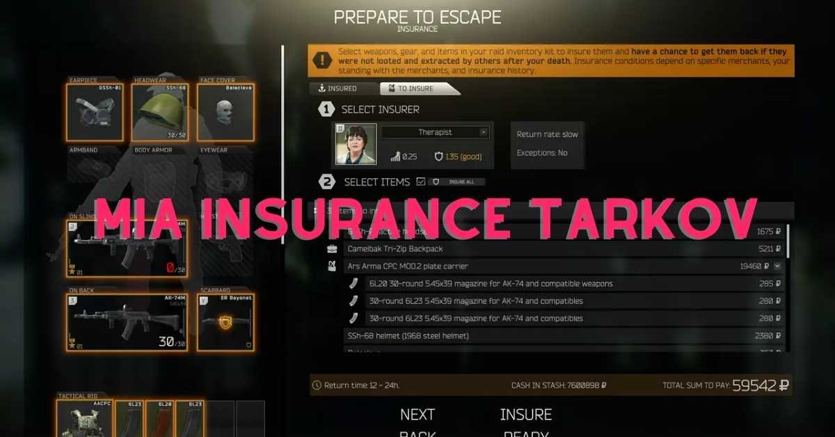 Mia Insurance Tarkov