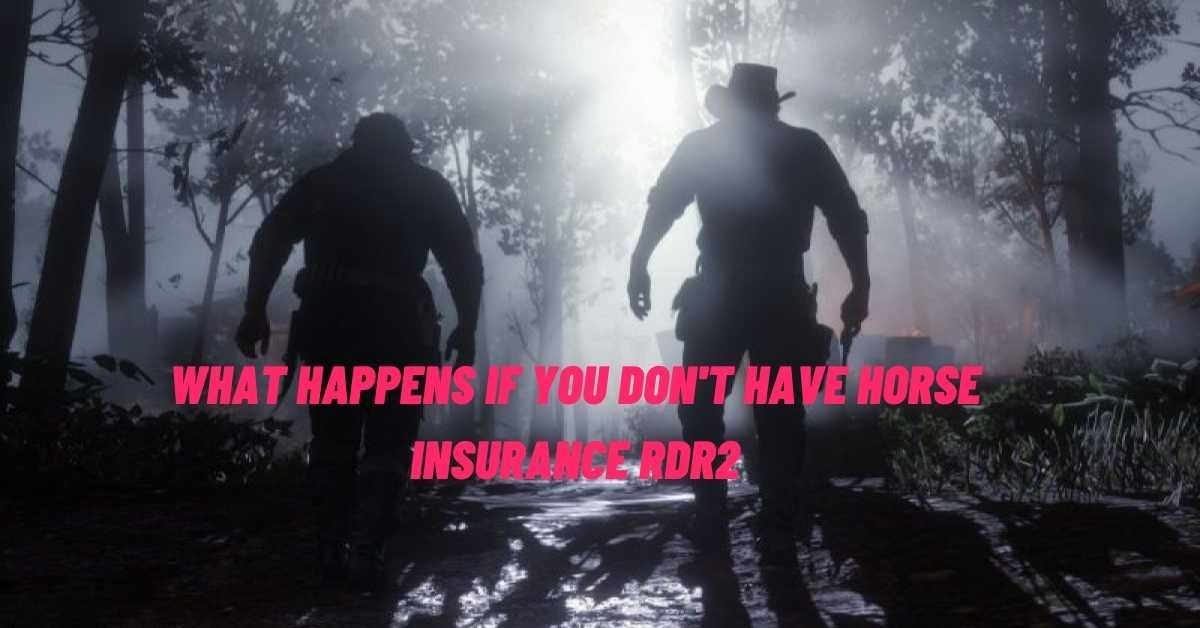 What Happens If You Don't Have Horse Insurance Rdr2